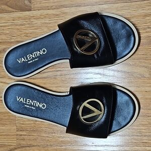Valentino by Mario Valentino Flat Slide Sandal
